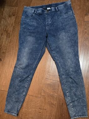 Time and Tru Dark Wash Jeggings - Blue